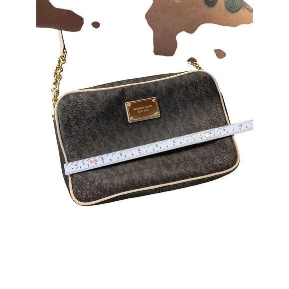 Michael Kors womans brown Jet Set Travel Large Logo Crossbody Bag SKU 9224 - Picture 6 of 15